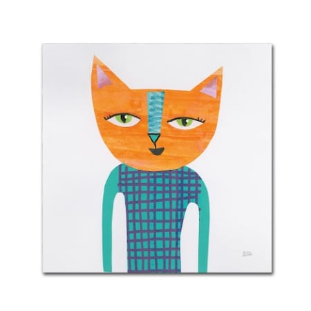 Melissa Averinos 'Cool Cats II' Canvas Art,14x14